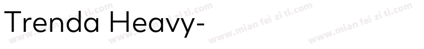 Trenda Heavy字体转换